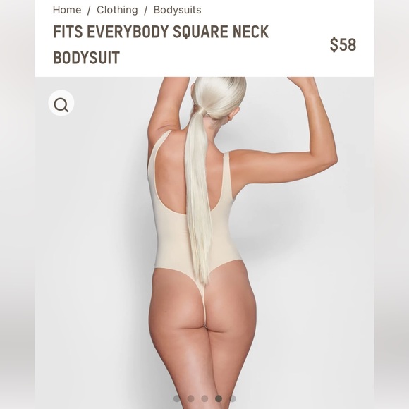 Fits Everybody Square Neck Body Suit - Picture 2 of 6